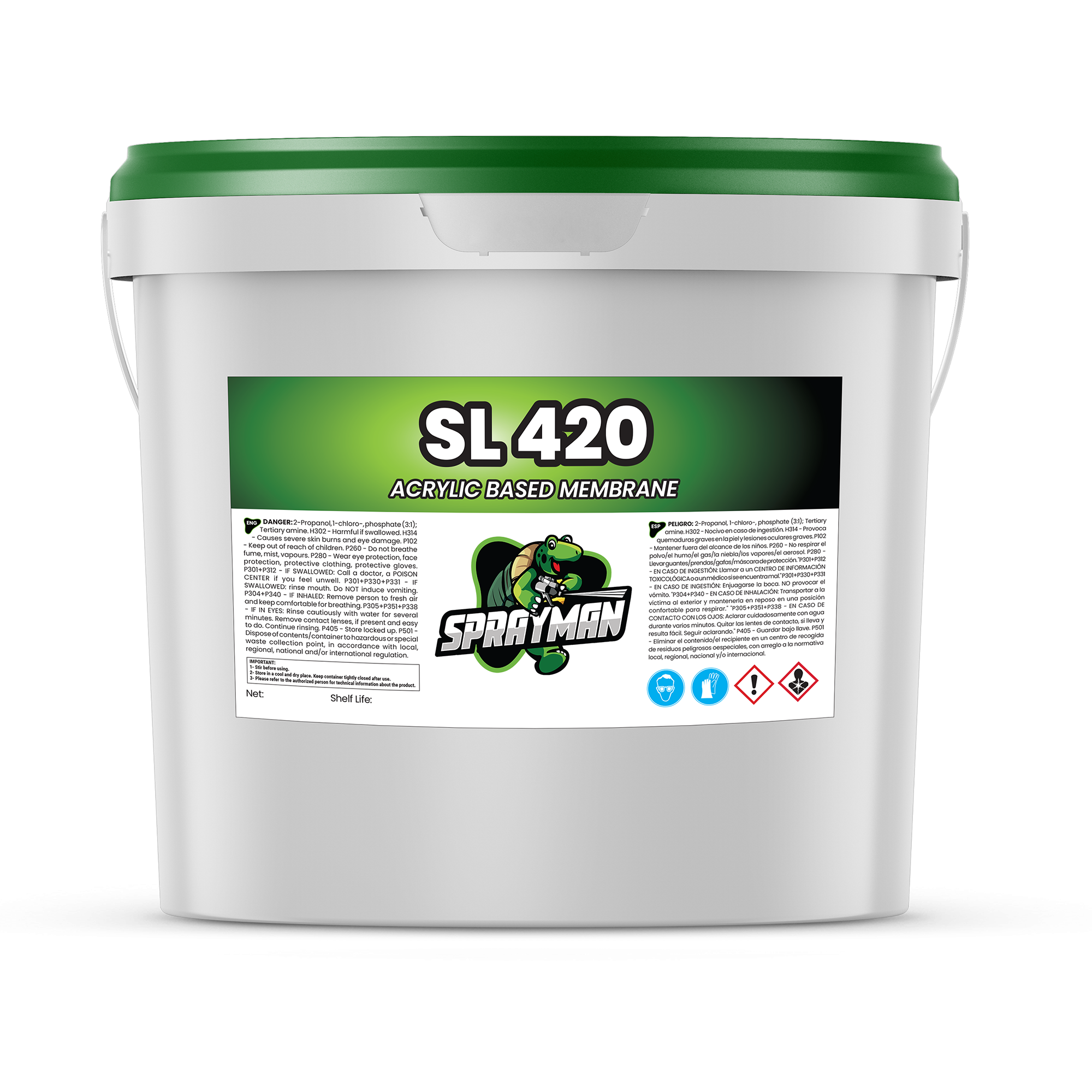 Sprayman – SL-420 – Acrylic Based Waterproofing Membrane