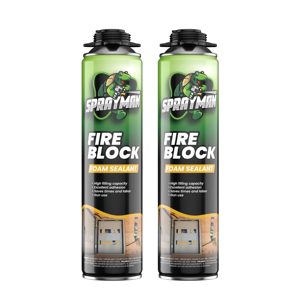 Pro Fire Block Foam – Gun Foam, Orange, 20 oz