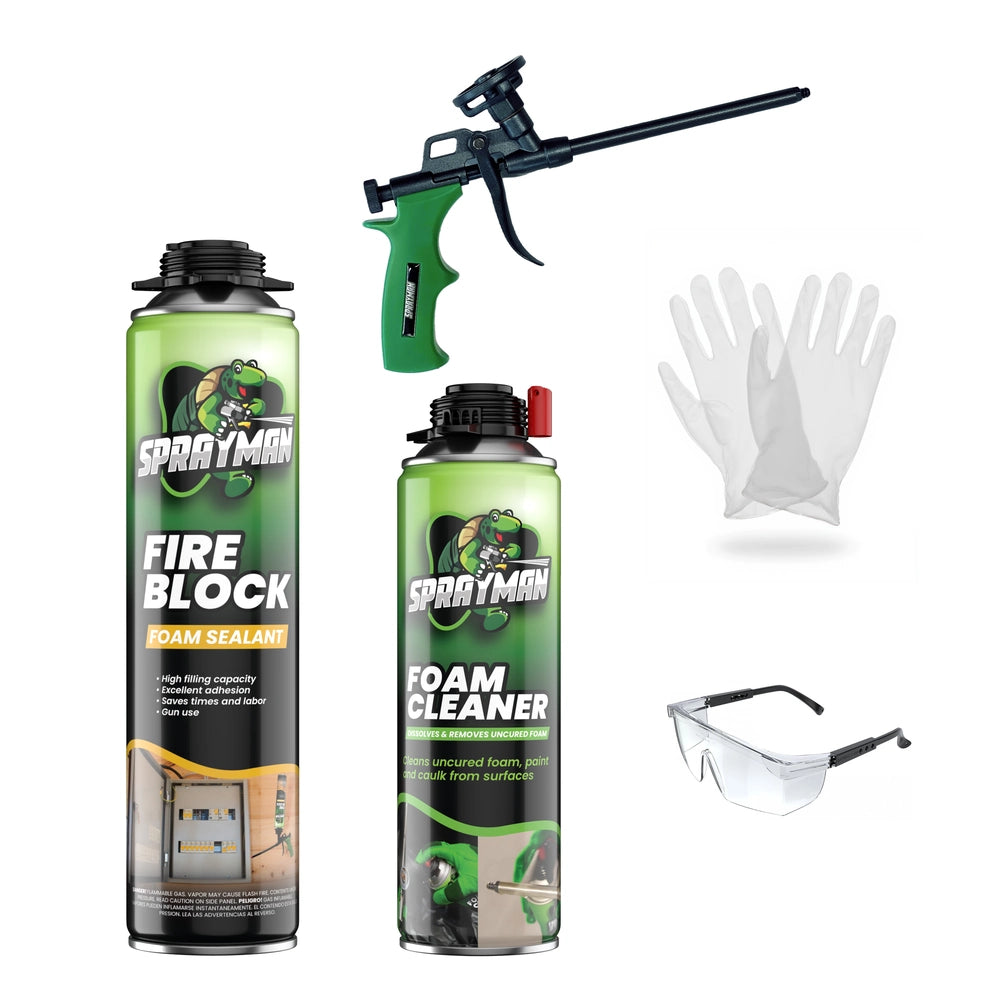 Pro Fire Block Foam – Gun Foam, Orange, 20 oz
