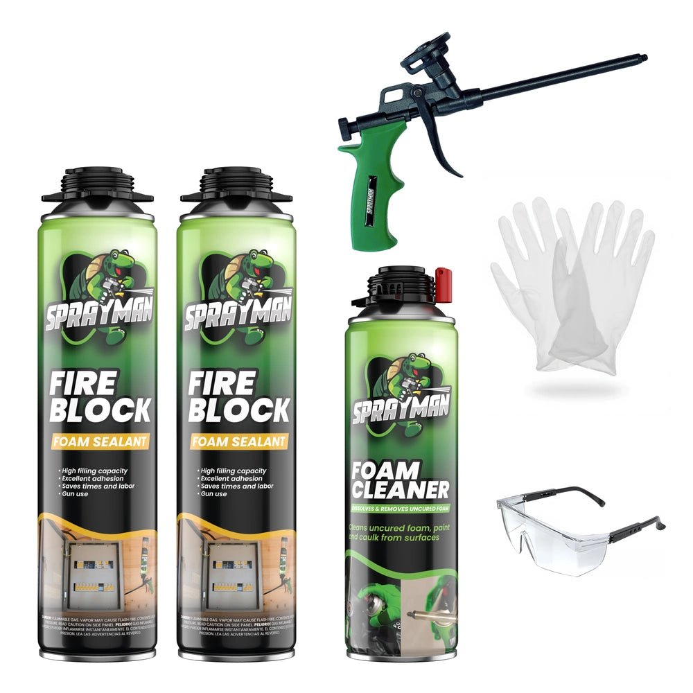 Pro Fire Block Foam – Gun Foam, Orange, 20 oz