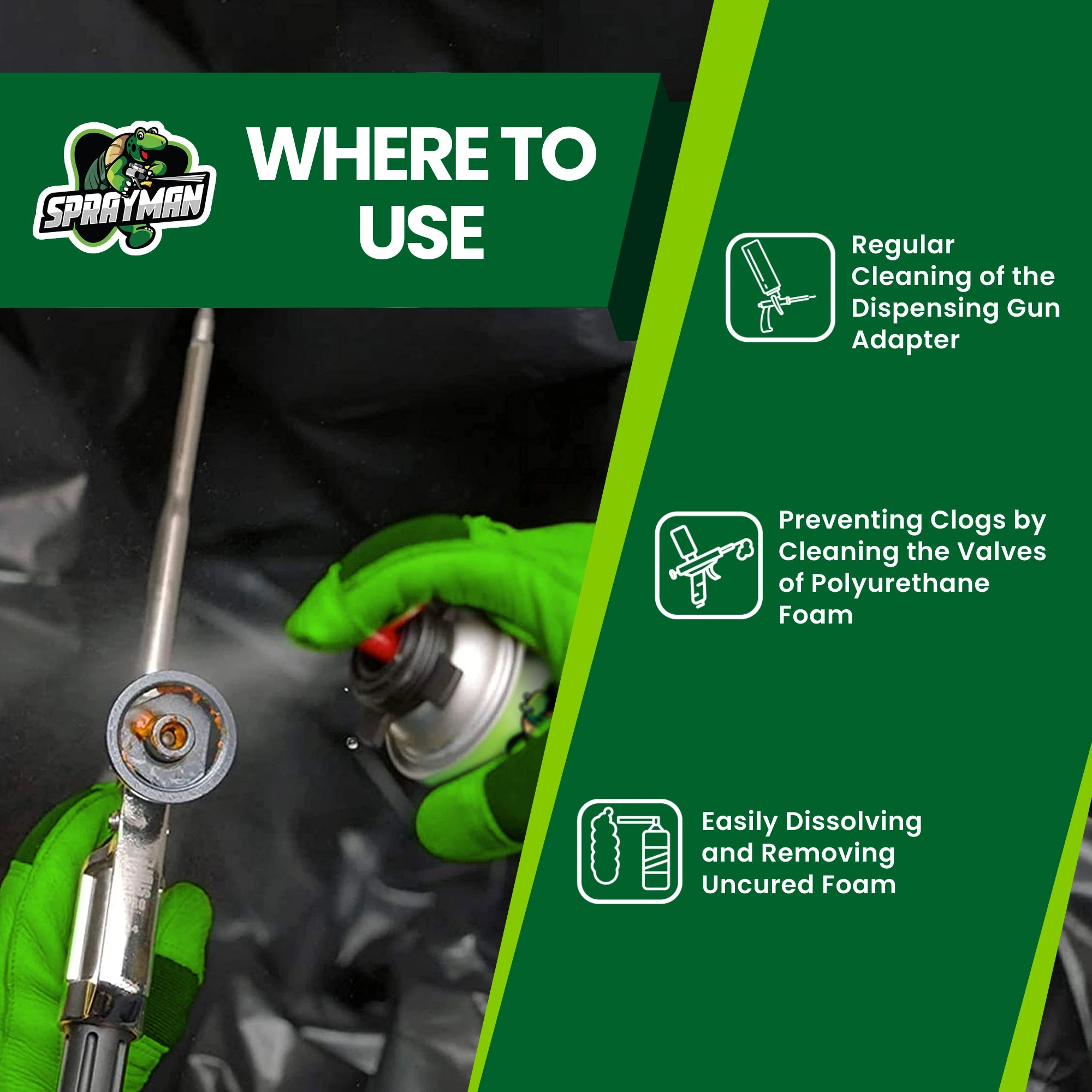 Polyurethane Foam Cleaner - "Foam Gun" Cleaner