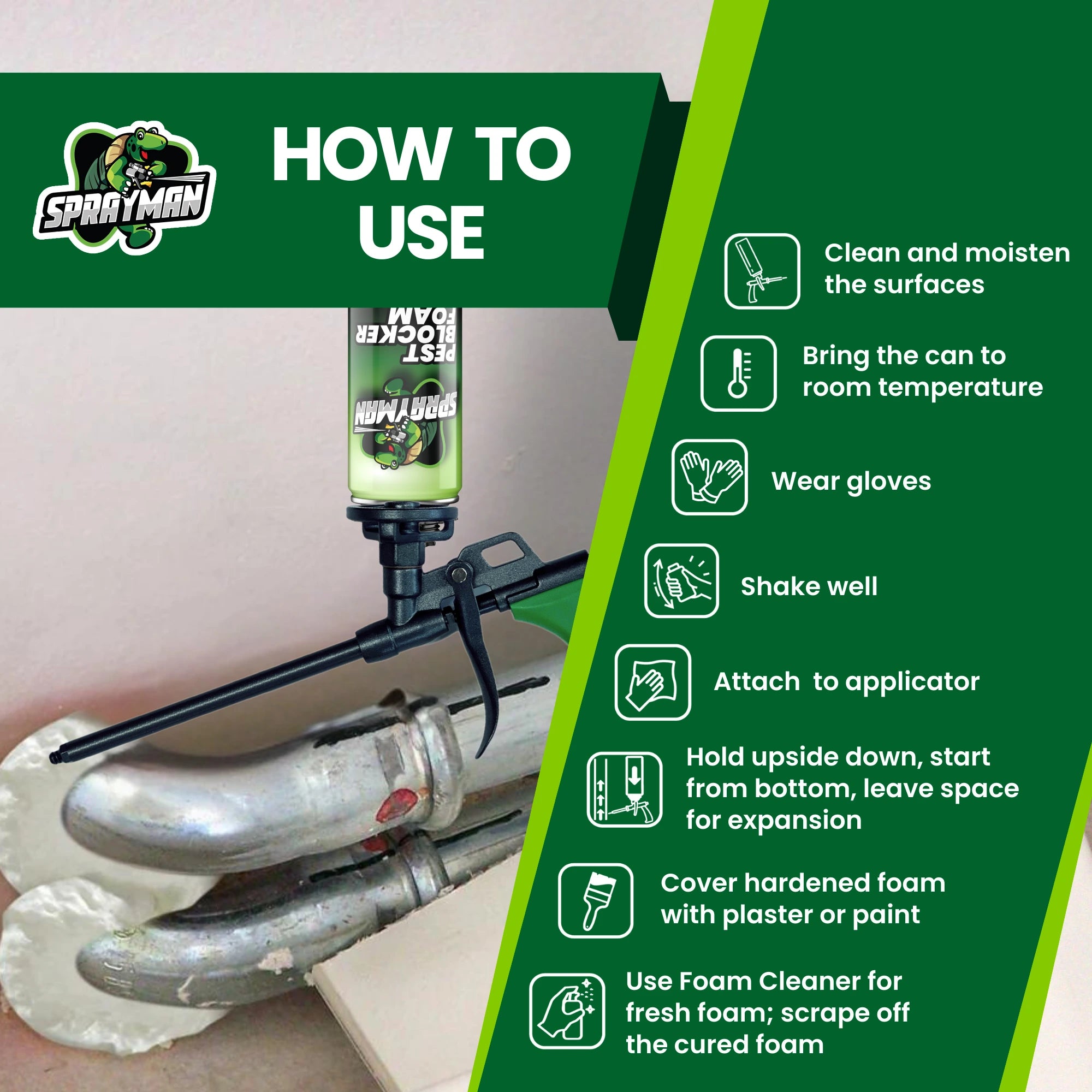 Pro Pest Blocker Foam – Gun Foam, 24 oz