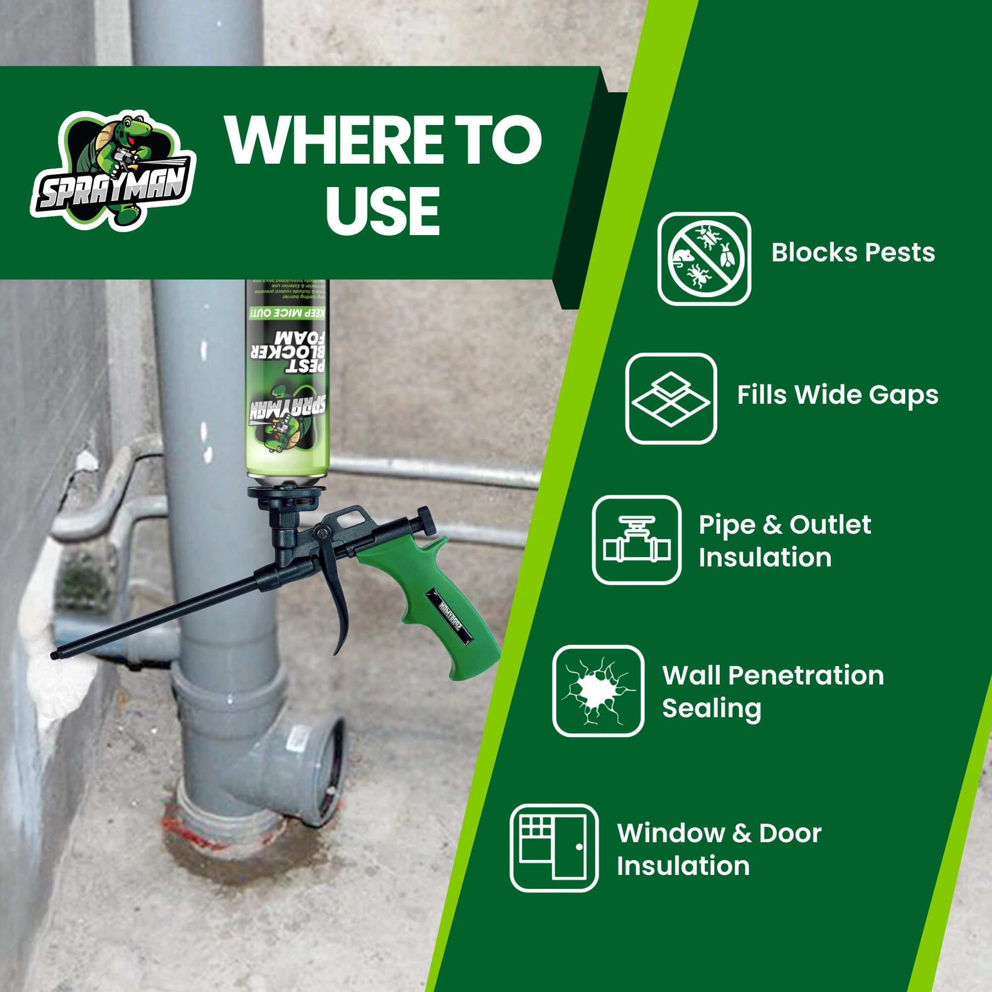 Pro Pest Blocker Foam – Gun Foam, 24 oz