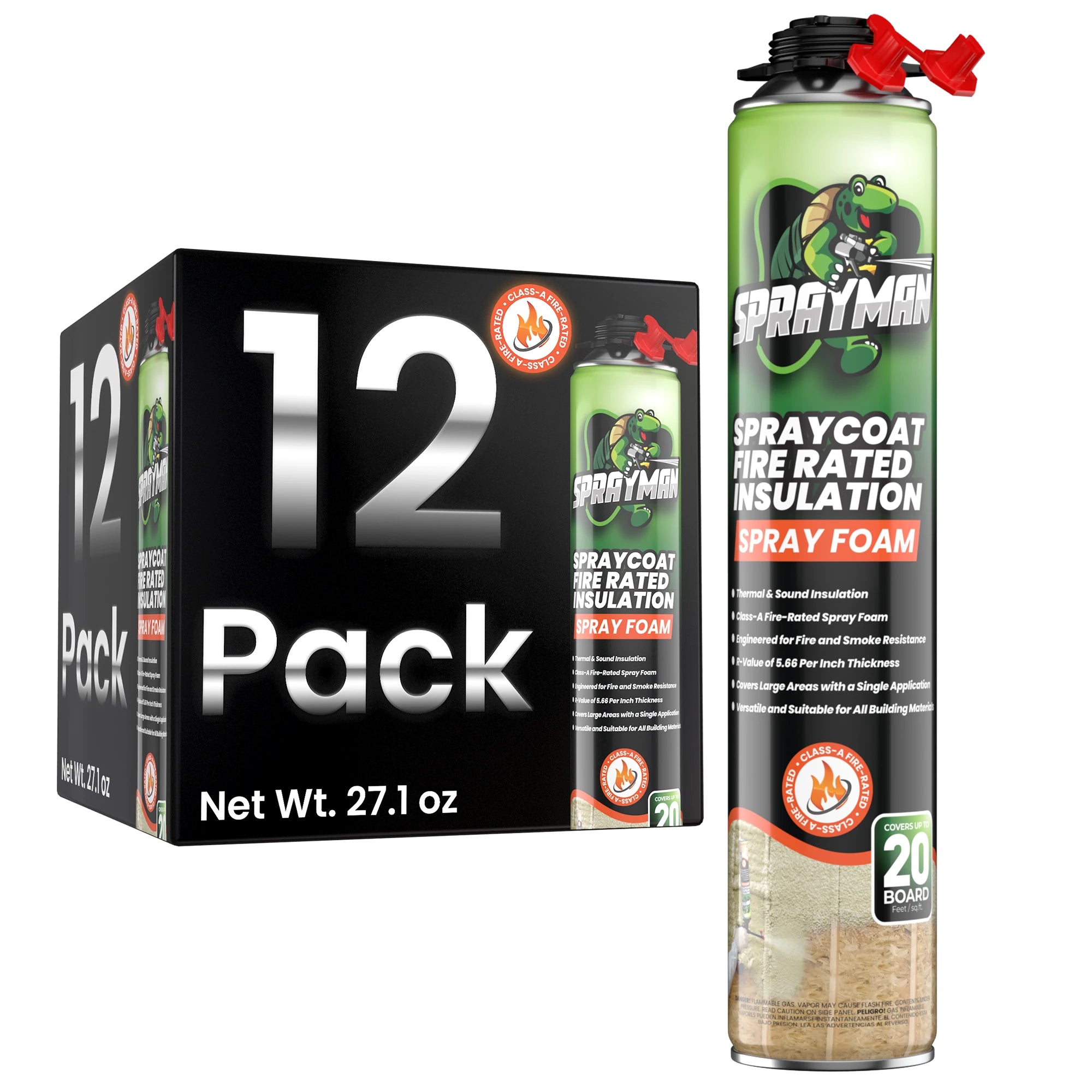 Spraycoat Fire Rated Insulation Spray Foam, Closed Cell