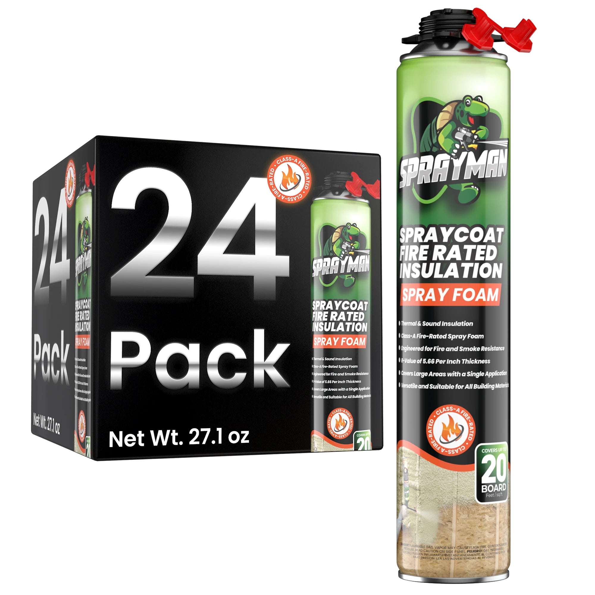 Spraycoat Fire Rated Insulation Spray Foam, Closed Cell