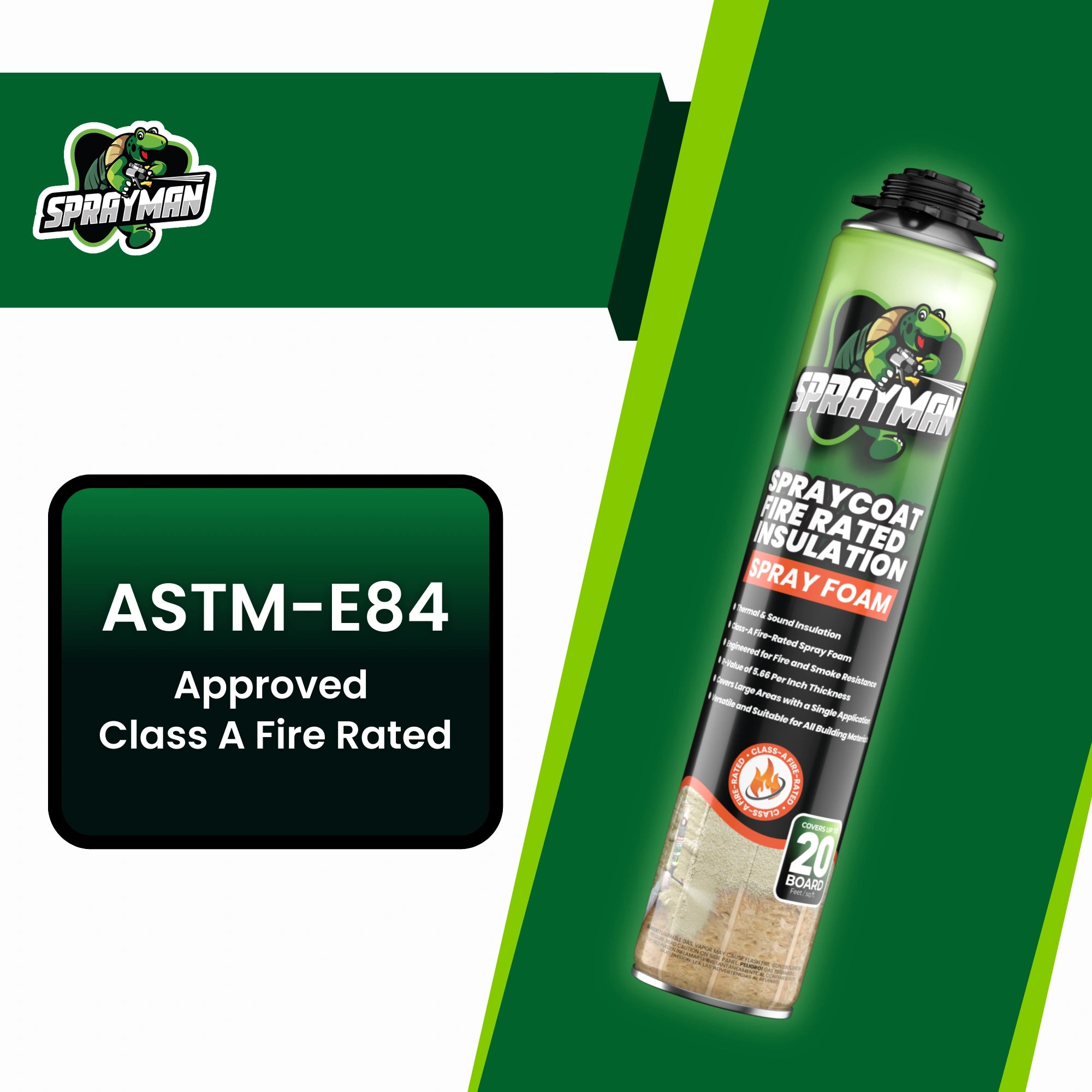 Spraycoat Fire Rated Insulation Spray Foam, Closed Cell