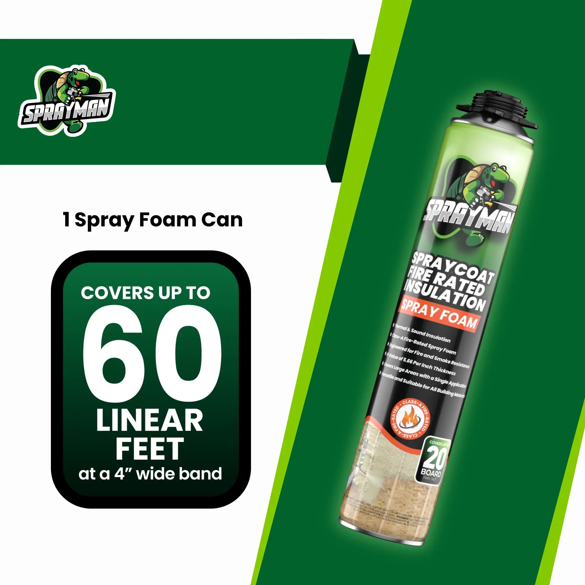 Spraycoat Fire Rated Insulation Spray Foam, Closed Cell