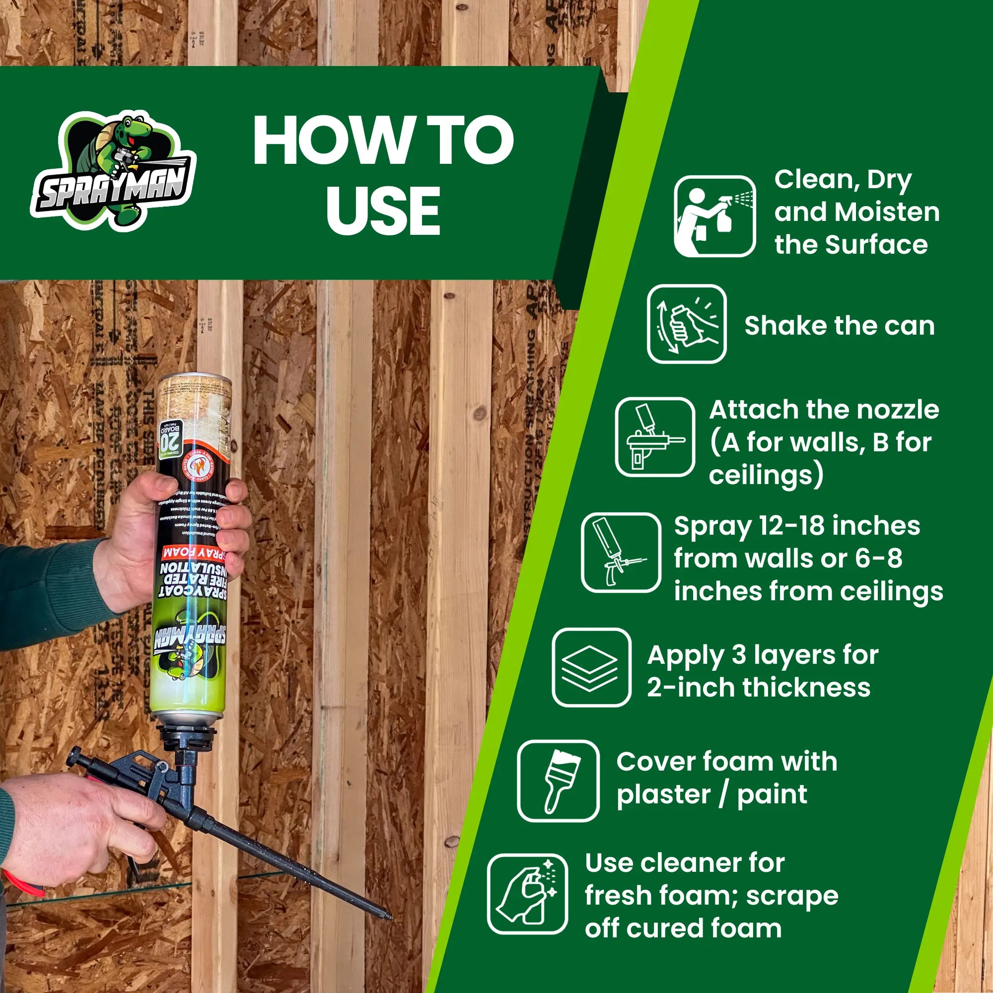 Spraycoat Fire Rated Insulation Spray Foam, Closed Cell