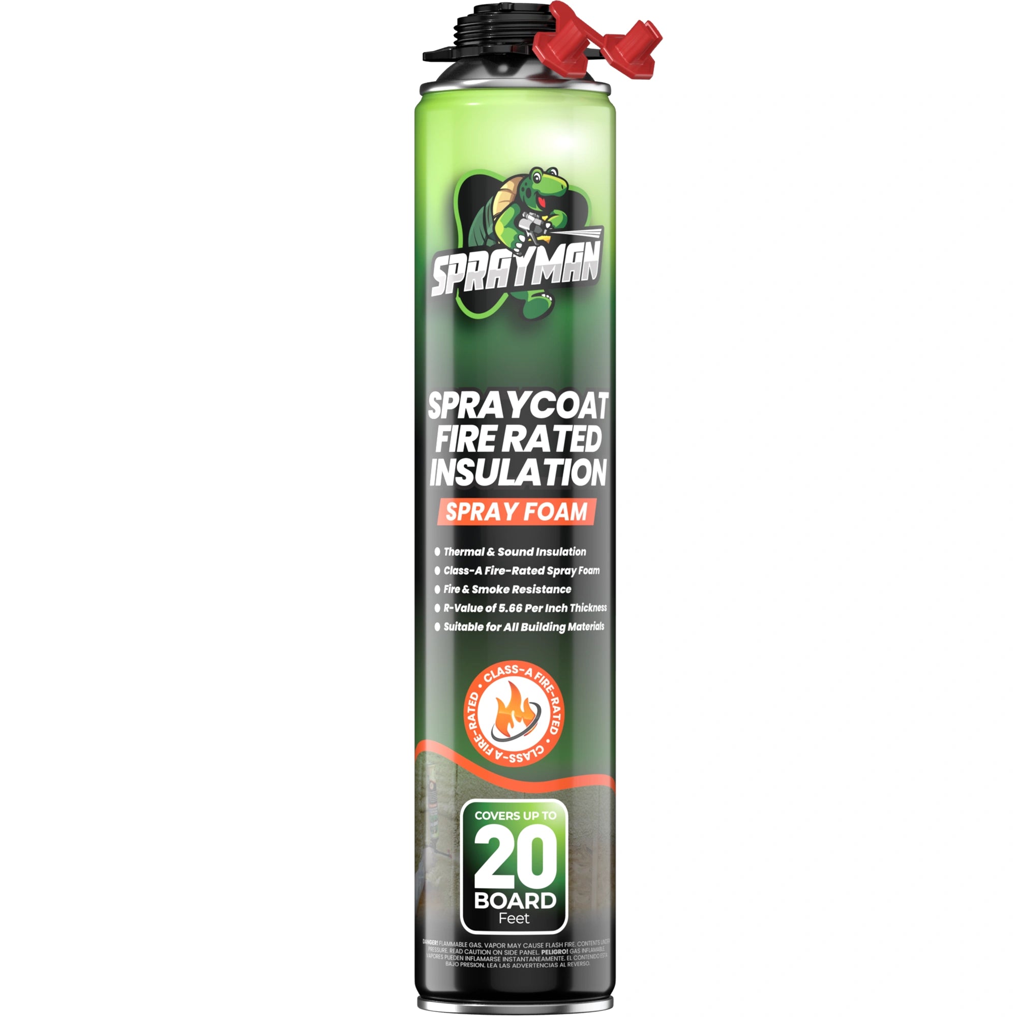 SPRAYMAN Spraycoat Thermal & Sound Insulation Spray Foam, Closed Cell | Class A Fire Rated