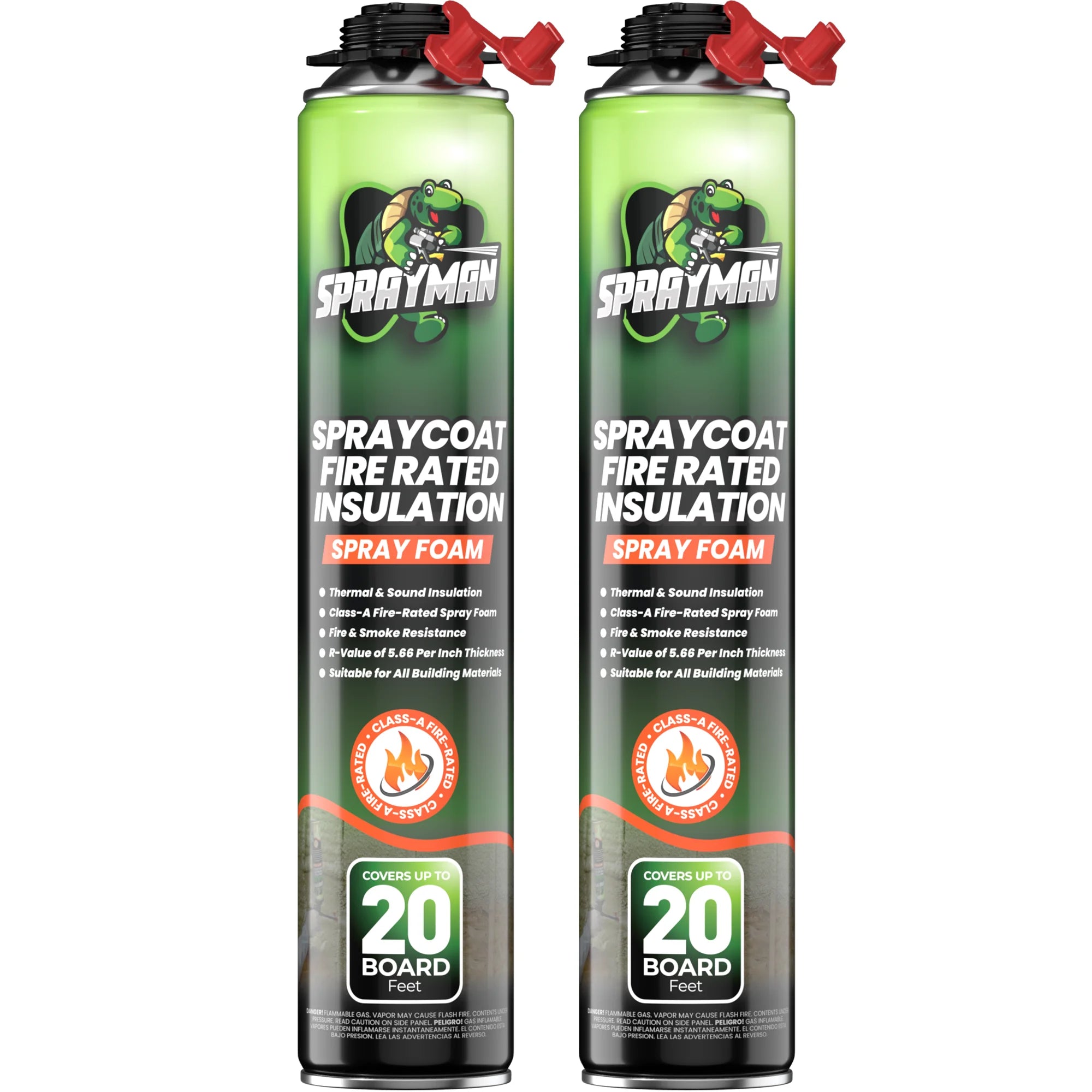 SPRAYMAN Spraycoat Thermal & Sound Insulation Spray Foam, Closed Cell | Class A Fire Rated