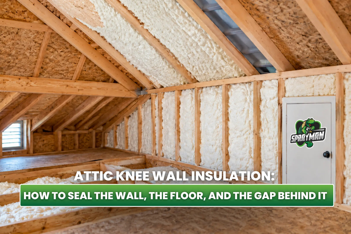 Attic Knee Wall Insulation: How to Seal the Wall, the Floor, and the Gap Behind It