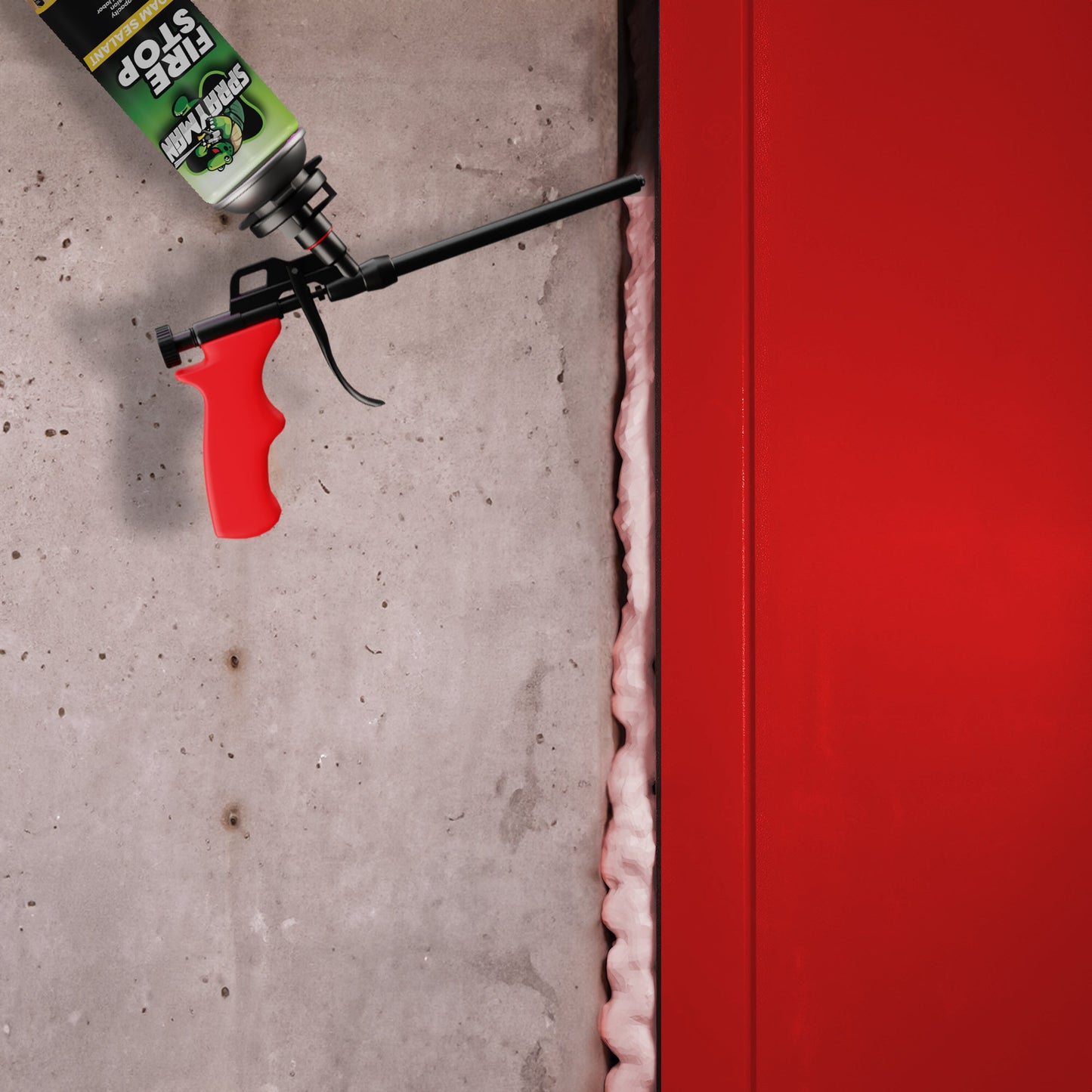 Sprayman Fire Stop Gun Foam Sealant Usage 2