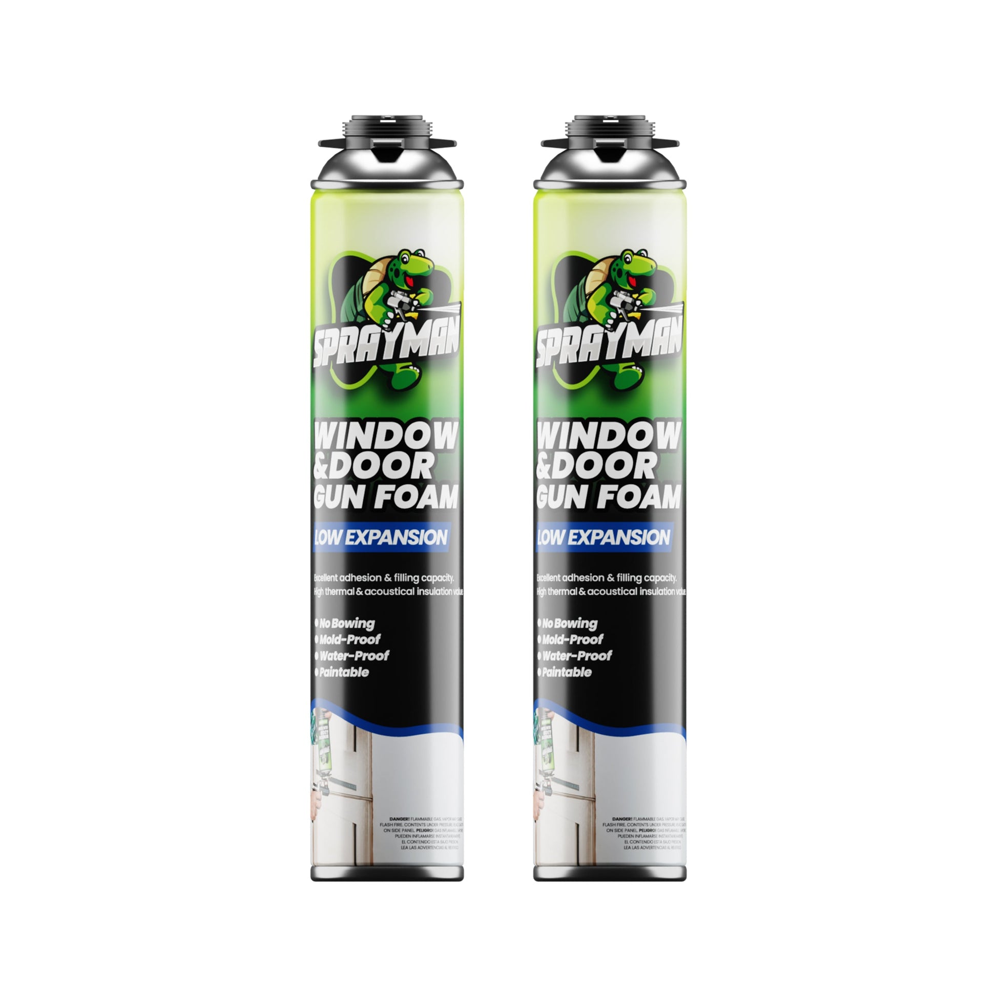 Sprayman Window & Door Low Expansion Spray Foam - 2 can