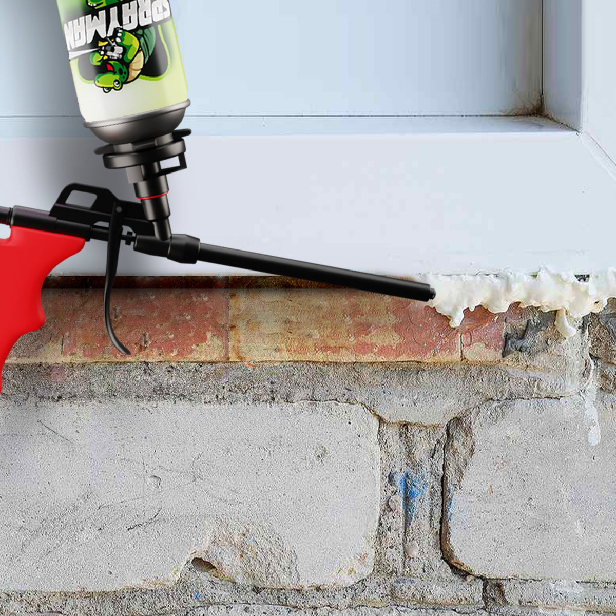 SPRAYMAN Window & Door Low Expansion Spray Foam | Seal & Insulate