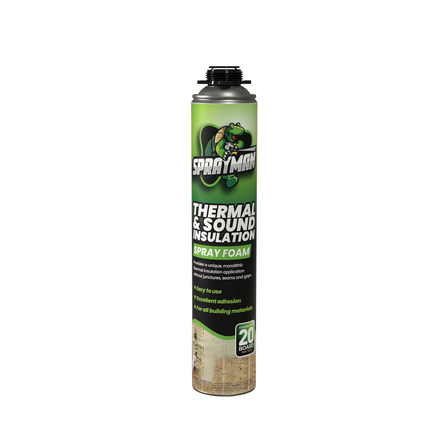 SPRAYMAN Thermal & Sound Insulation Spray Foam, Closed Cell