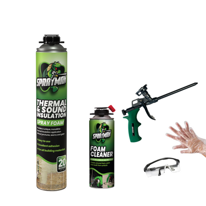 SPRAYMAN Thermal & Sound Insulation Spray Foam, Closed Cell