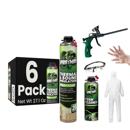 SPRAYMAN Spray Foam Kit - 6 Pack