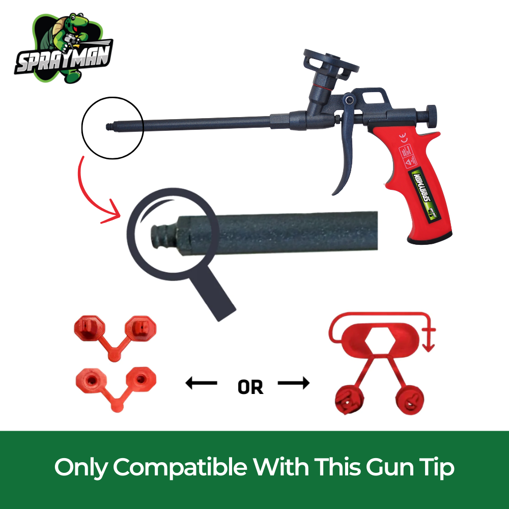 SPRAYMAN Insulation Spray Foam Nozzle Usage