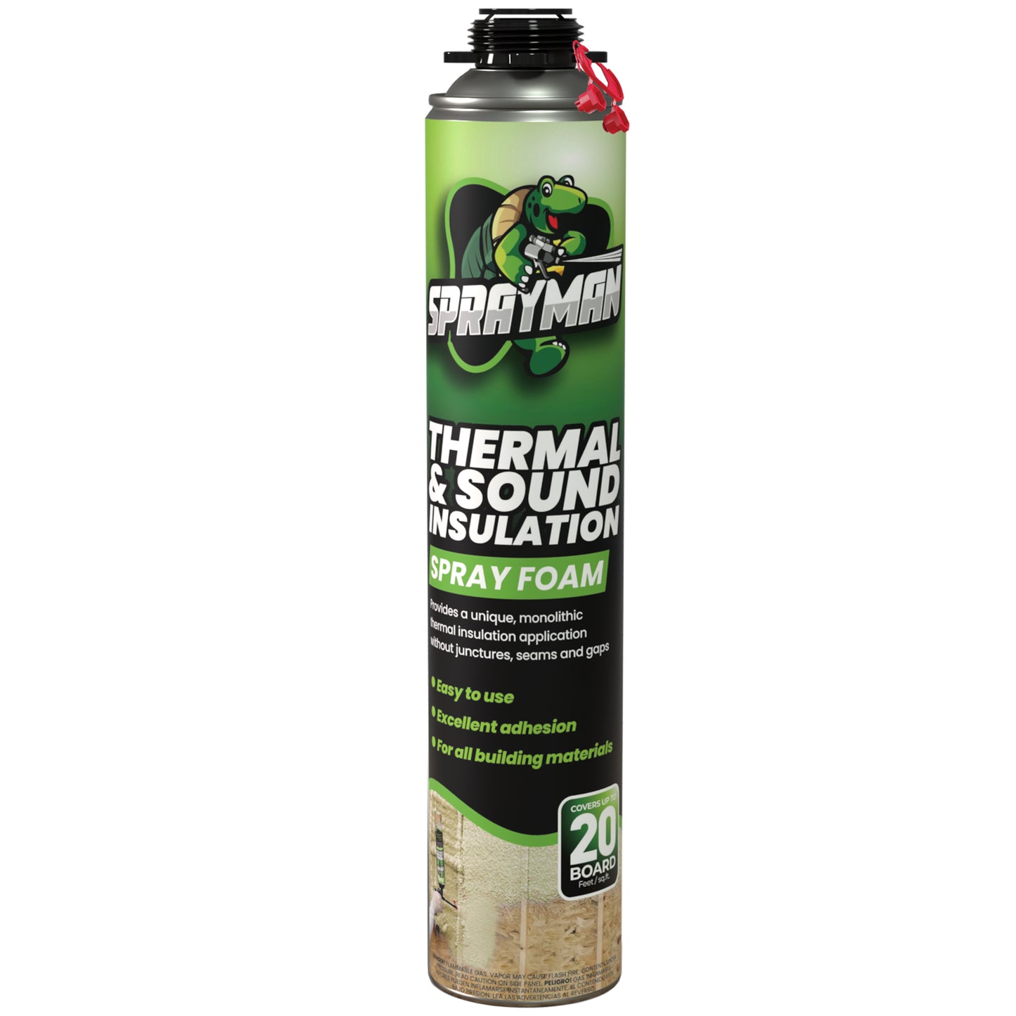 SPRAYMAN Thermal & Sound Insulation Spray Foam, Closed Cell