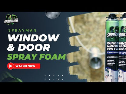 SPRAYMAN Window & Door Low Expansion Spray Foam - Gun Foam, 24 oz