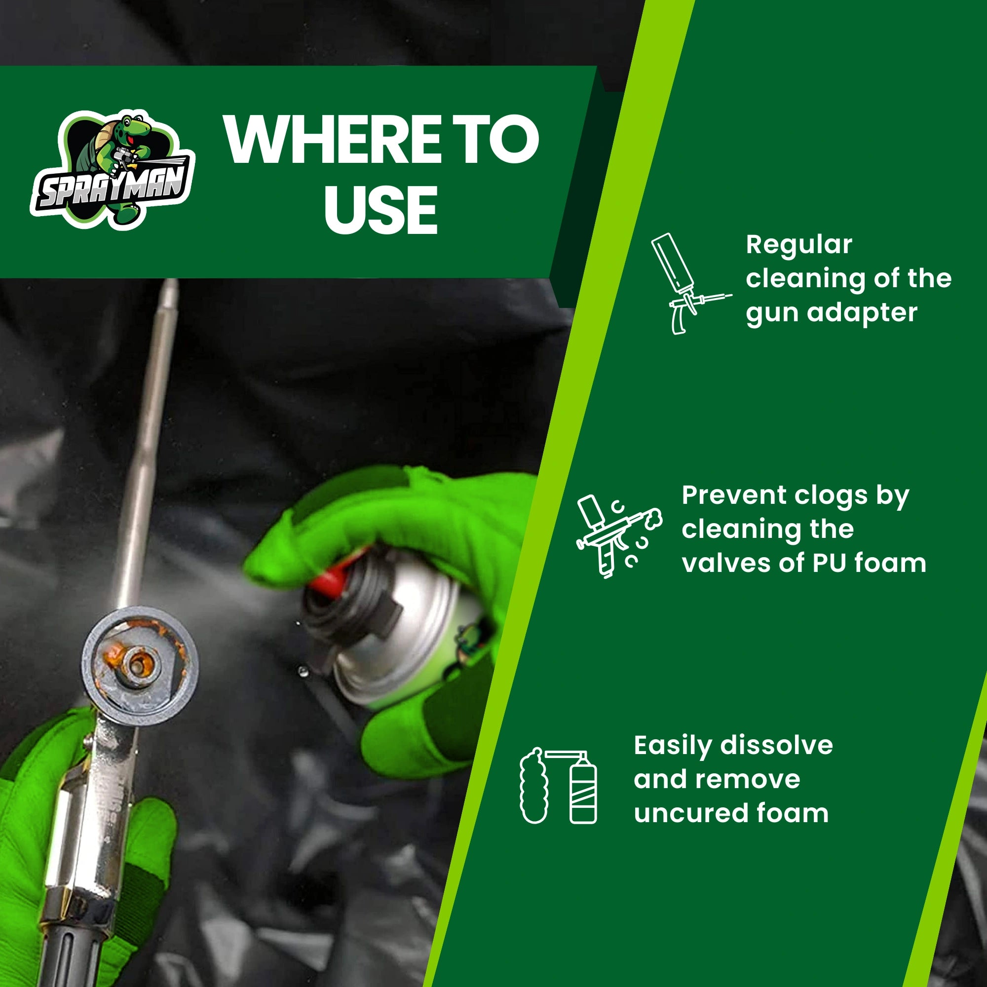 SPRAYMAN Foam Cleaner - Foam Gun Cleaner