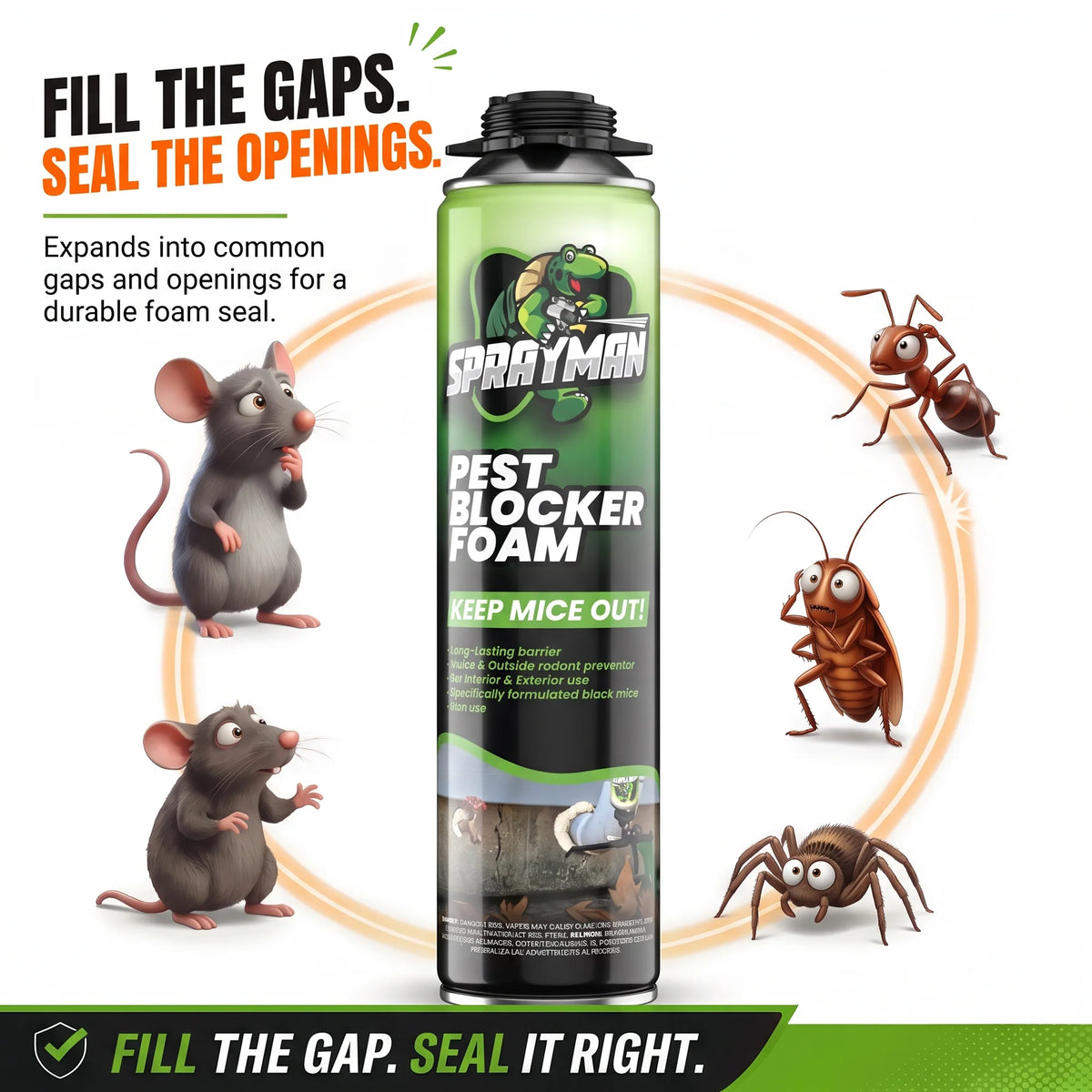 Pro Pest Blocker Foam – Gun Foam, 24 oz