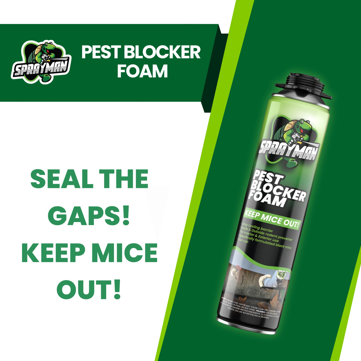 Pest Block Pro Pest Blocker Foam | 24 oz Gun Foam for Pest Control