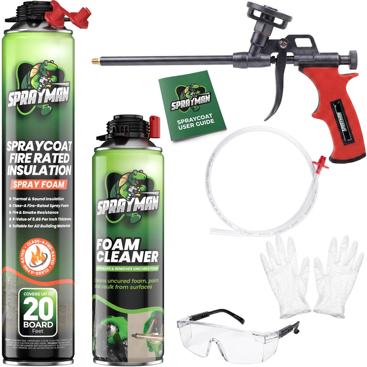 SPRAYMAN Spraycoat Thermal & Sound Insulation Spray Foam, Closed Cell | Class A Fire Rated