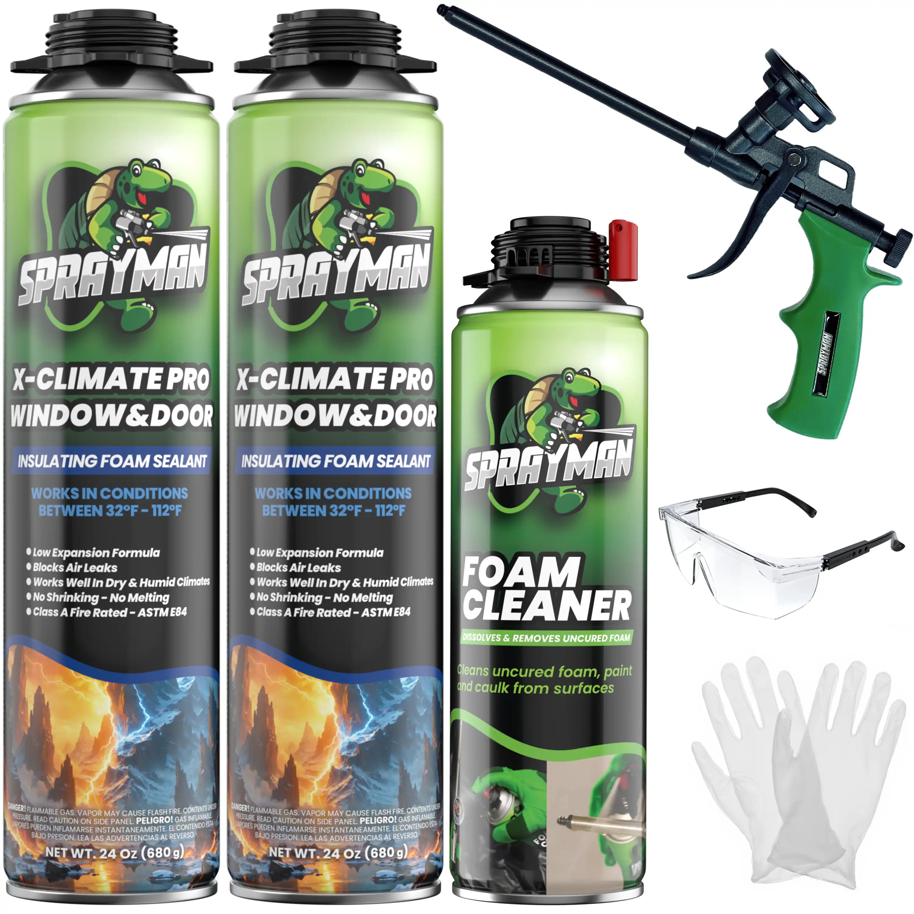X-Climate Pro Window & Door Spray Foam – 24 oz