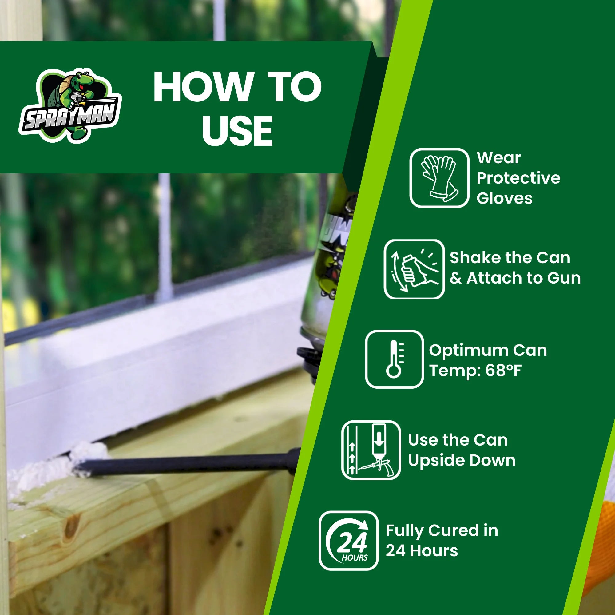 X-Climate Pro Window & Door Spray Foam – 24 oz